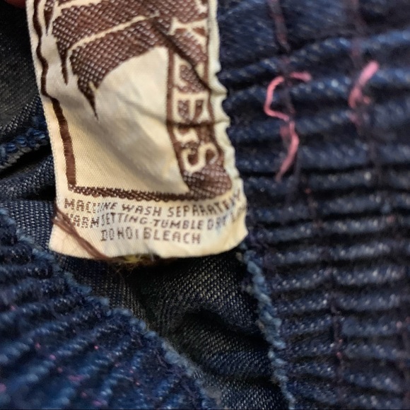 Happy Legs VINTAGE Blue Denim Ribbon Trim Shorts - Picture 9 of 13